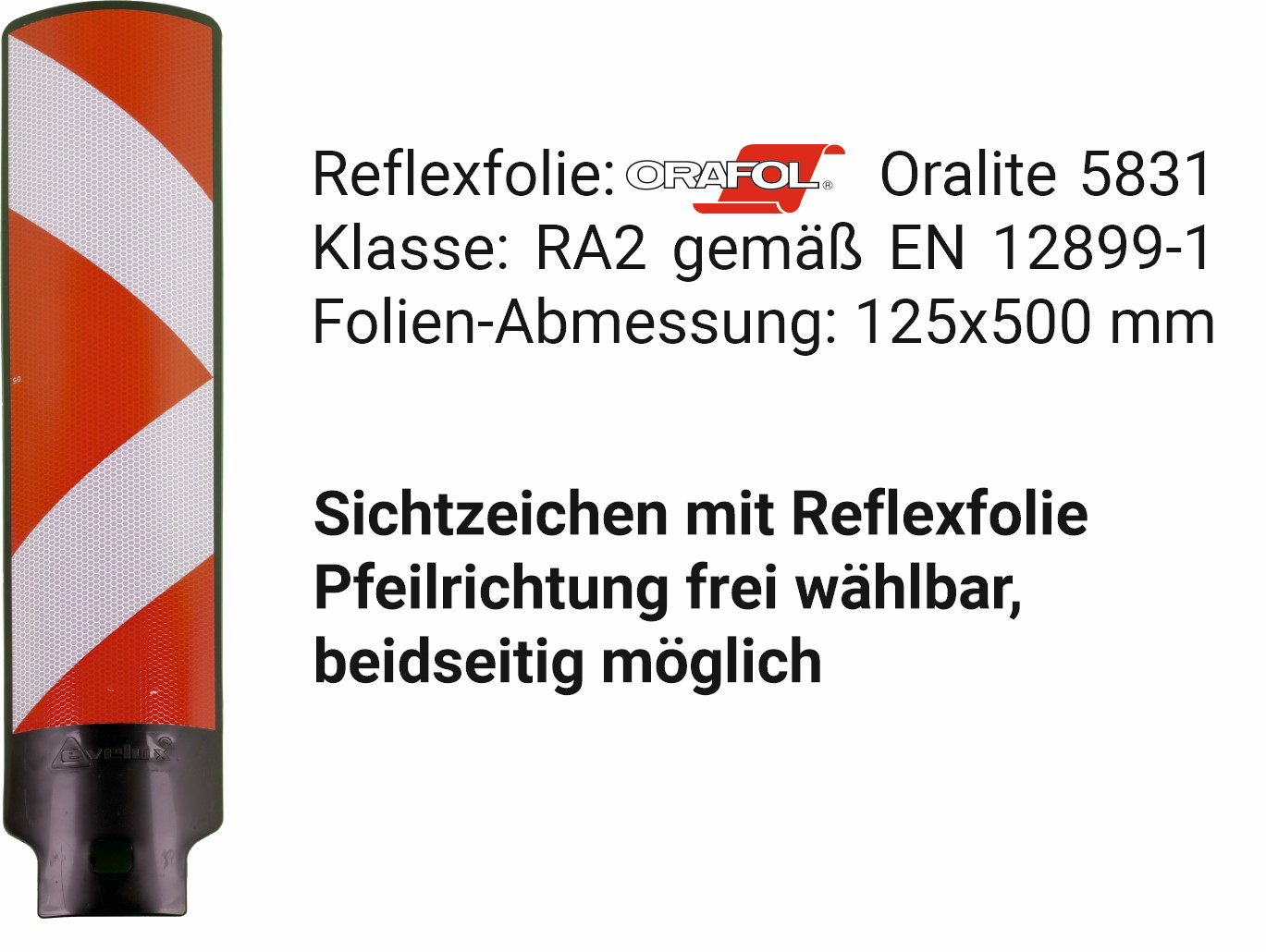 Sichtzeichen mit Reflexfolie 12566-SR 